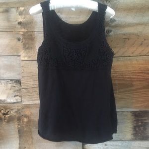 Top with floral detail